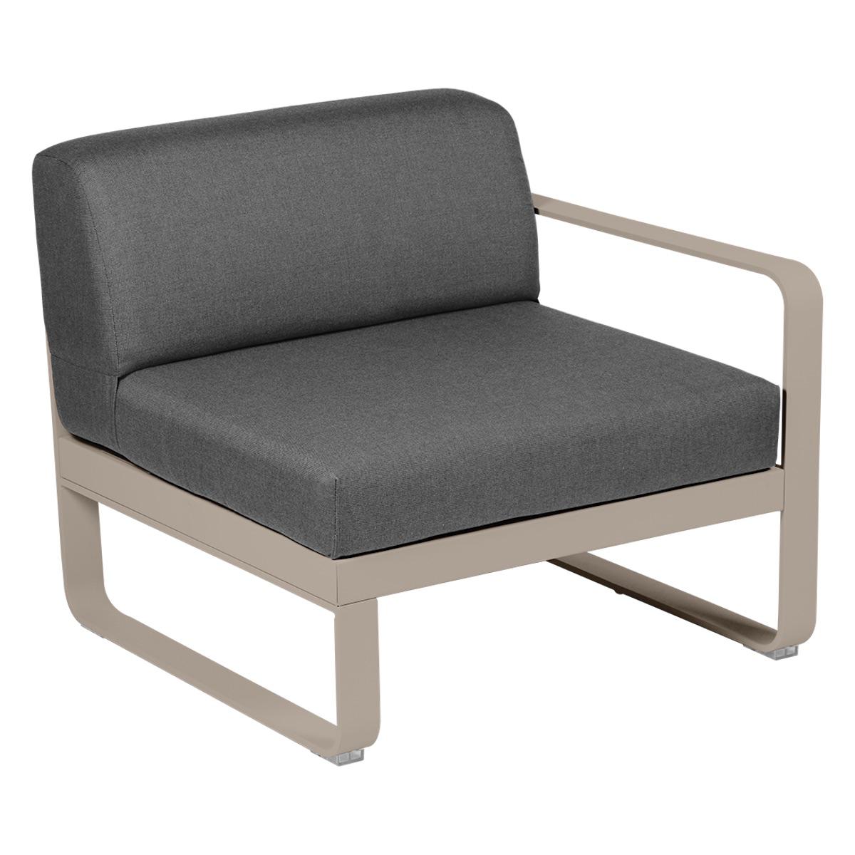 Module droit 1 place BELLEVIE Fermob muscade-Gris graphite