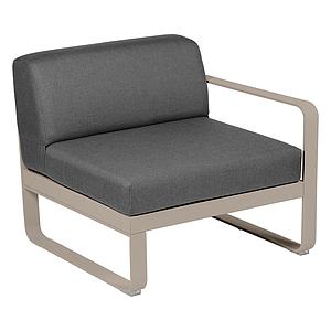 Module droit 1 place BELLEVIE Fermob muscade-Gris graphite