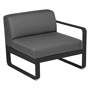 Module droit 1 place BELLEVIE Fermob noir réglisse-Gris graphite