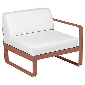 Module droit 1 place BELLEVIE Fermob ocre rouge-Blanc grisé