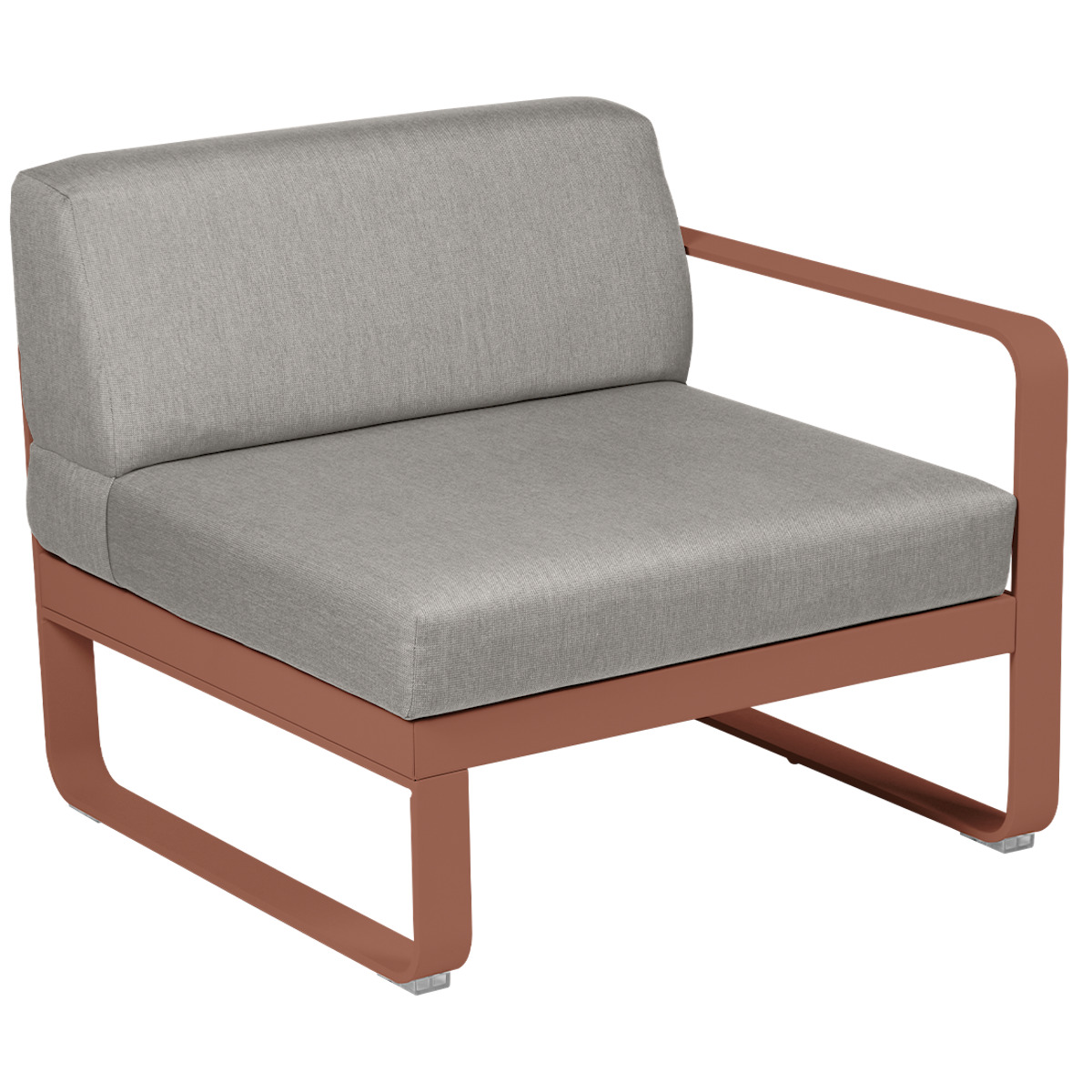 Module droit 1 place BELLEVIE Fermob ocre rouge-taupe grisé