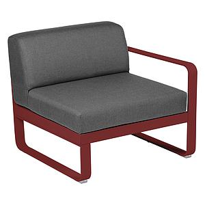 Module droit 1 place BELLEVIE Fermob piment-Gris graphite