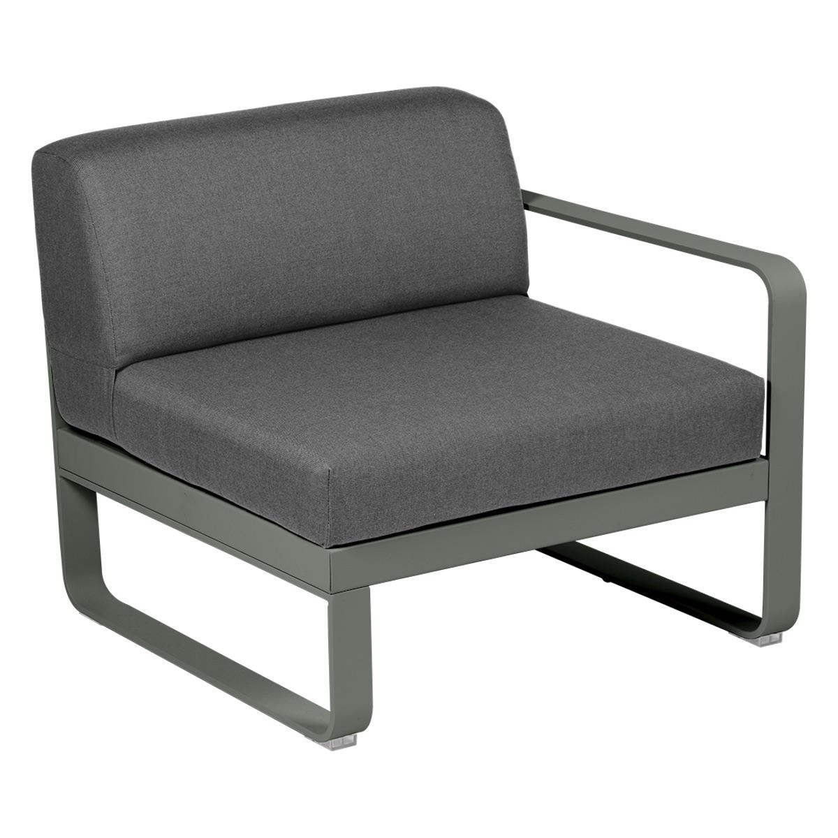 Module droit 1 place BELLEVIE Fermob romarin-Gris graphite