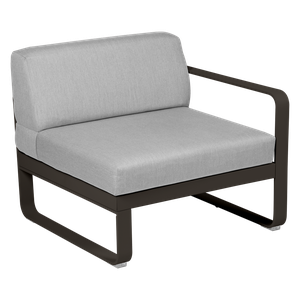 Module droit 1 place BELLEVIE Fermob tonka-gris flanelle