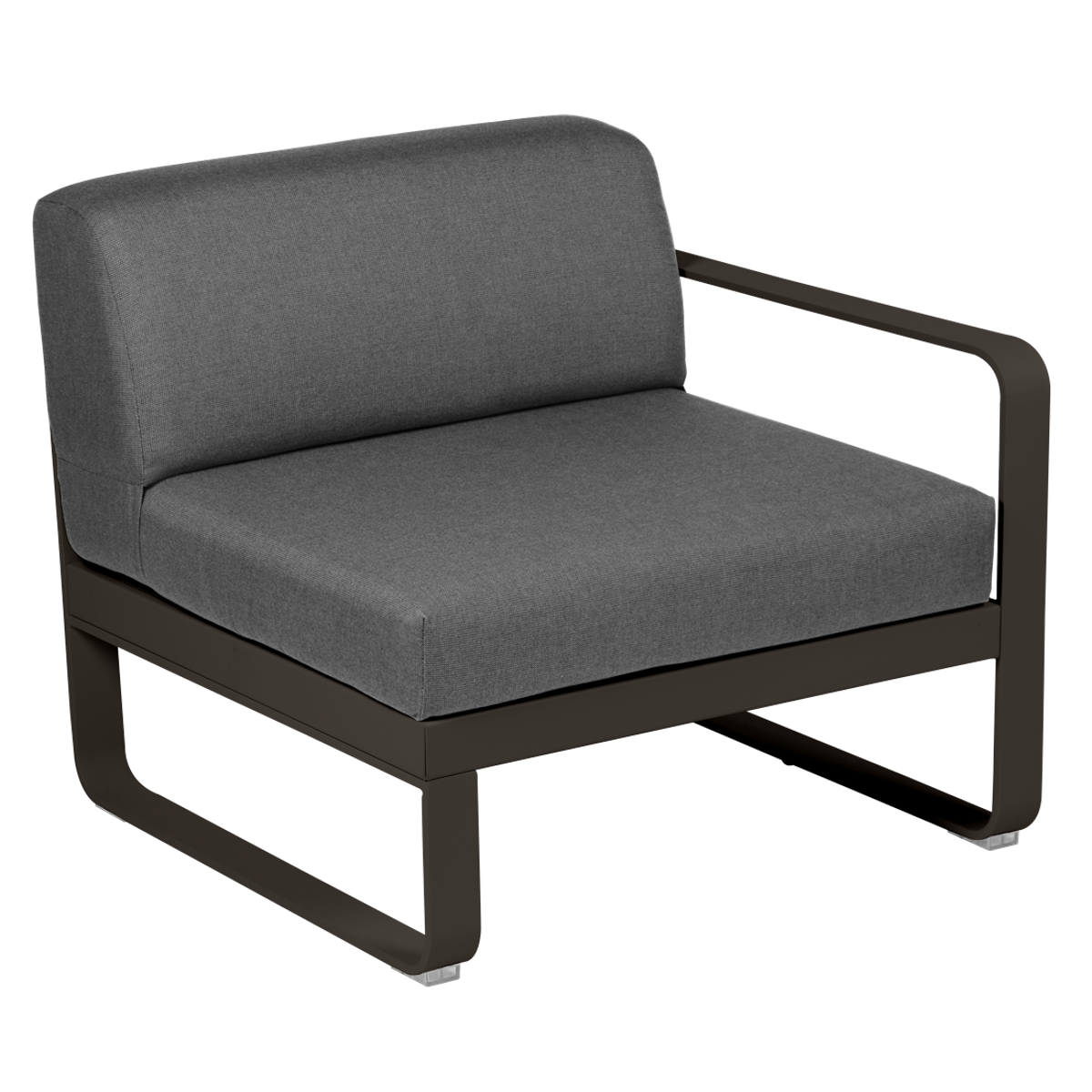 Module droit 1 place BELLEVIE Fermob tonka-gris graphite