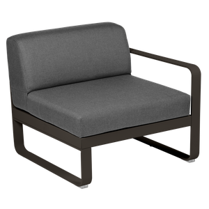 Module droit 1 place BELLEVIE Fermob tonka-gris graphite