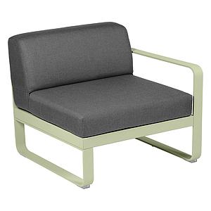 Module droit 1 place BELLEVIE Fermob vert tilleul-Gris graphite