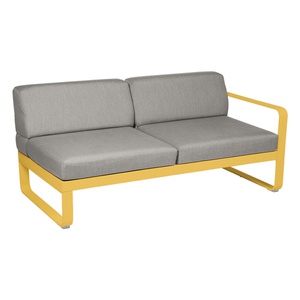 Module droit 2 places BELLEVIE Fermob miel NEW-taupe grisé 