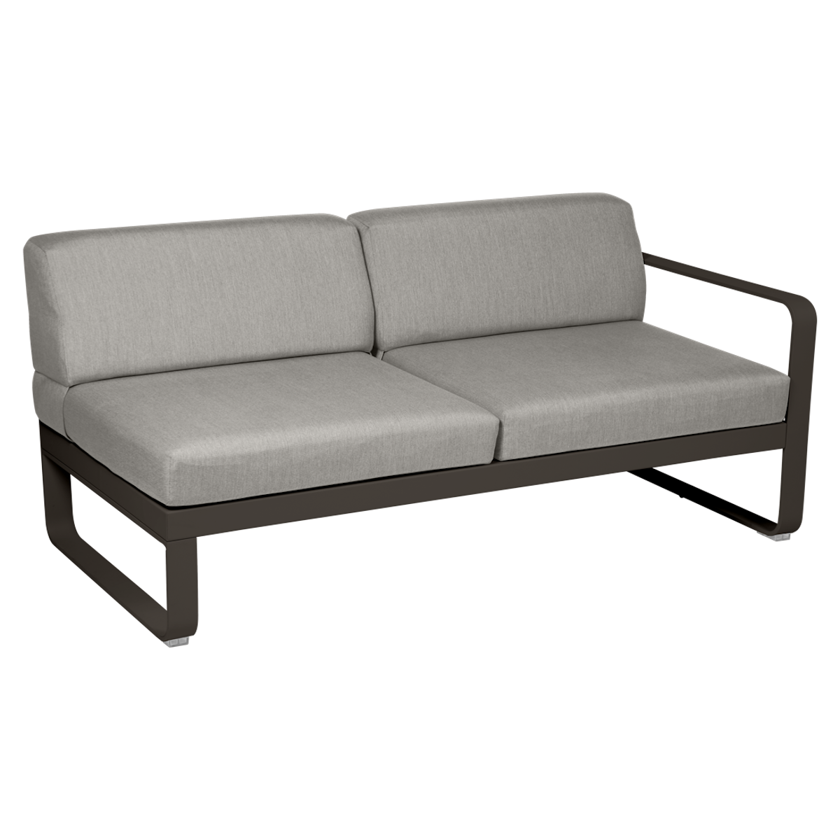 Module droit 2 places BELLEVIE Fermob tonka-taupe grisé