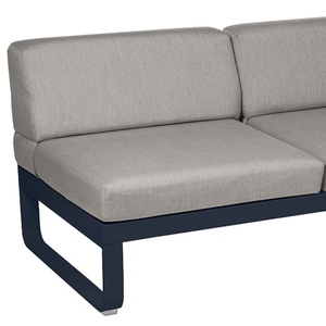 Module droite 2 places BELLEVIE Fermob bleu abysse-taupe grisé