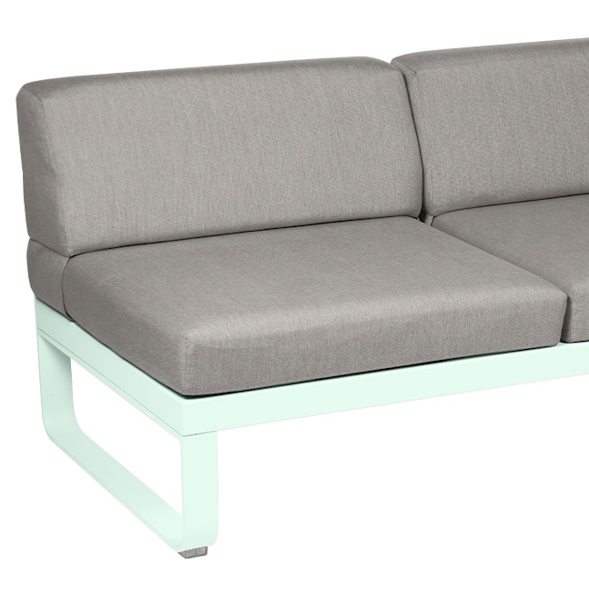 Module droite 2 places BELLEVIE Fermob menthe glaciale-taupe grisé