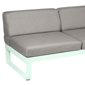 Module droite 2 places BELLEVIE Fermob menthe glaciale-taupe grisé