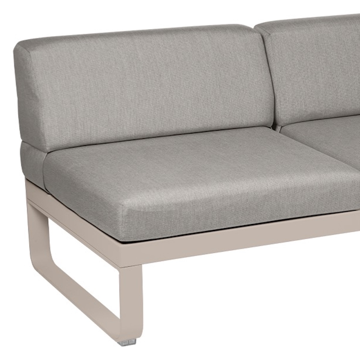 Module droite 2 places BELLEVIE Fermob muscade-taupe grisé