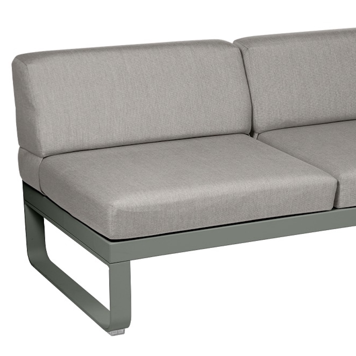 Module droite 2 places BELLEVIE Fermob romarin-taupe grisé