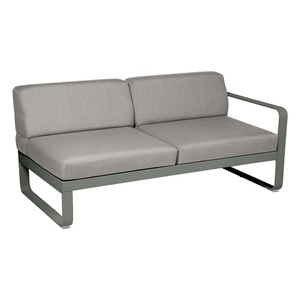 Module droite 2 places BELLEVIE Fermob romarin-taupe grisé