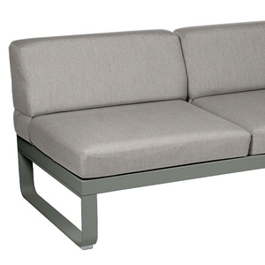 Module droite 2 places BELLEVIE Fermob romarin-taupe grisé
