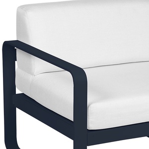 Module gauche 1 place BELLEVIE Fermob bleu abysse-blanc grisé