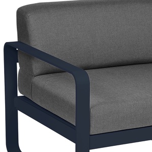 Module gauche 1 place BELLEVIE Fermob bleu abysse-gris graphite