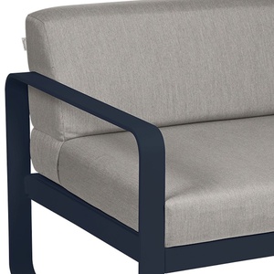 Module gauche 1 place BELLEVIE Fermob bleu abysse-taupe grisé