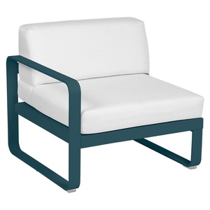 Module gauche 1 place BELLEVIE Fermob bleu acapulco-blanc grisé