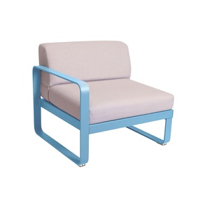 Module gauche 1 place BELLEVIE Fermob bleu maya-perle 