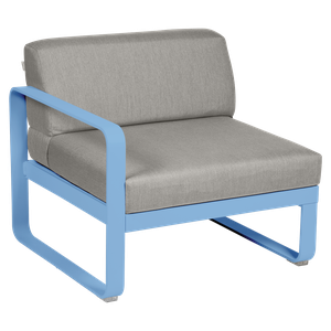 Module gauche 1 place BELLEVIE Fermob bleu maya-taupe grisé