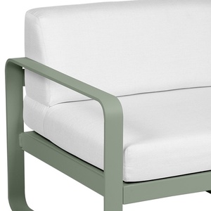 Module gauche 1 place BELLEVIE Fermob cactus-blanc grisé