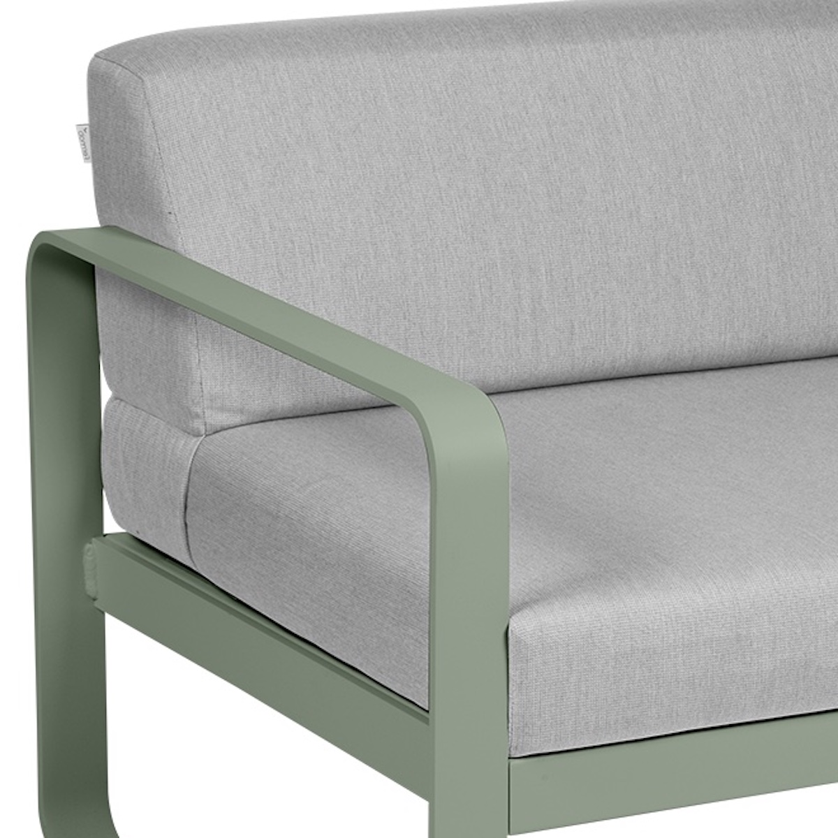 Module gauche 1 place BELLEVIE Fermob cactus-gris flanelle