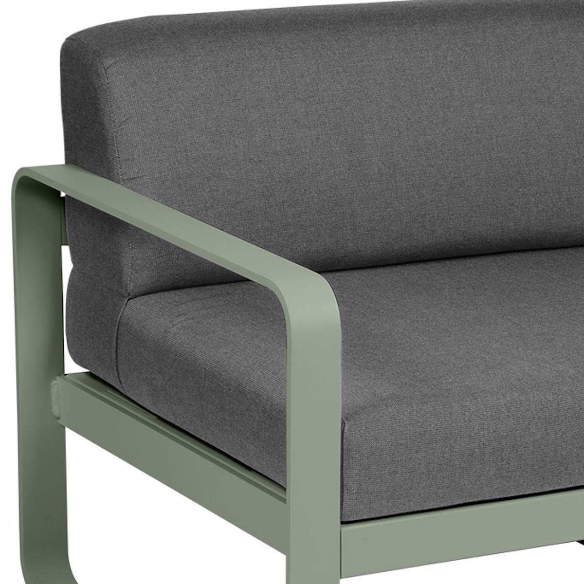 Module gauche 1 place BELLEVIE Fermob cactus-gris graphite