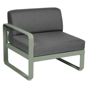 Module gauche 1 place BELLEVIE Fermob cactus-gris graphite