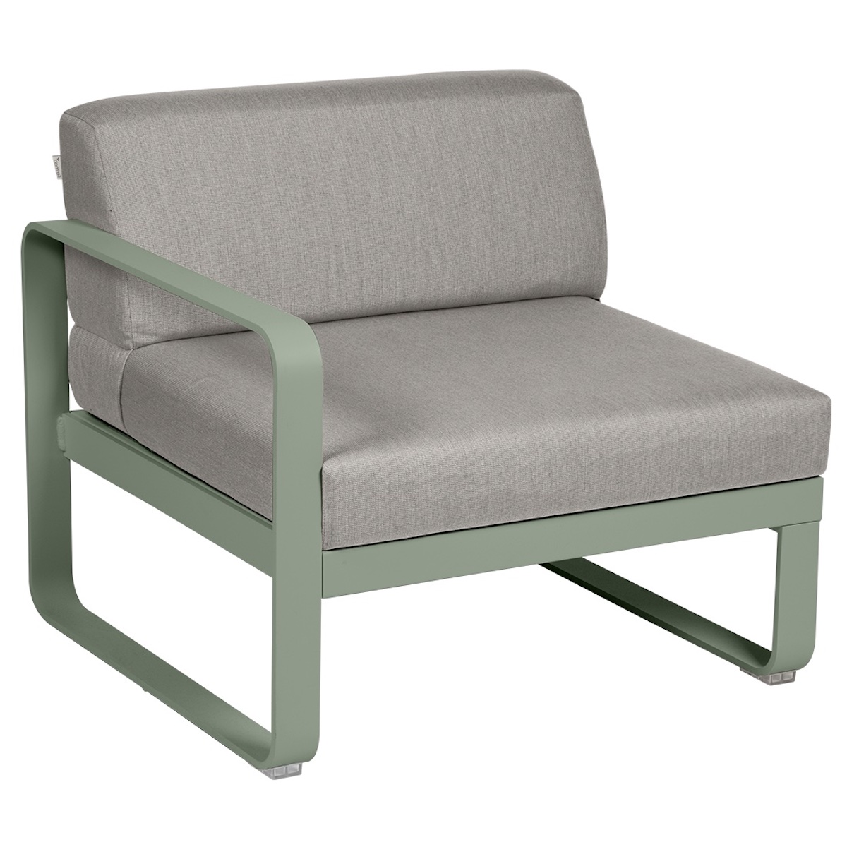 Module gauche 1 place BELLEVIE Fermob cactus-taupe grisé