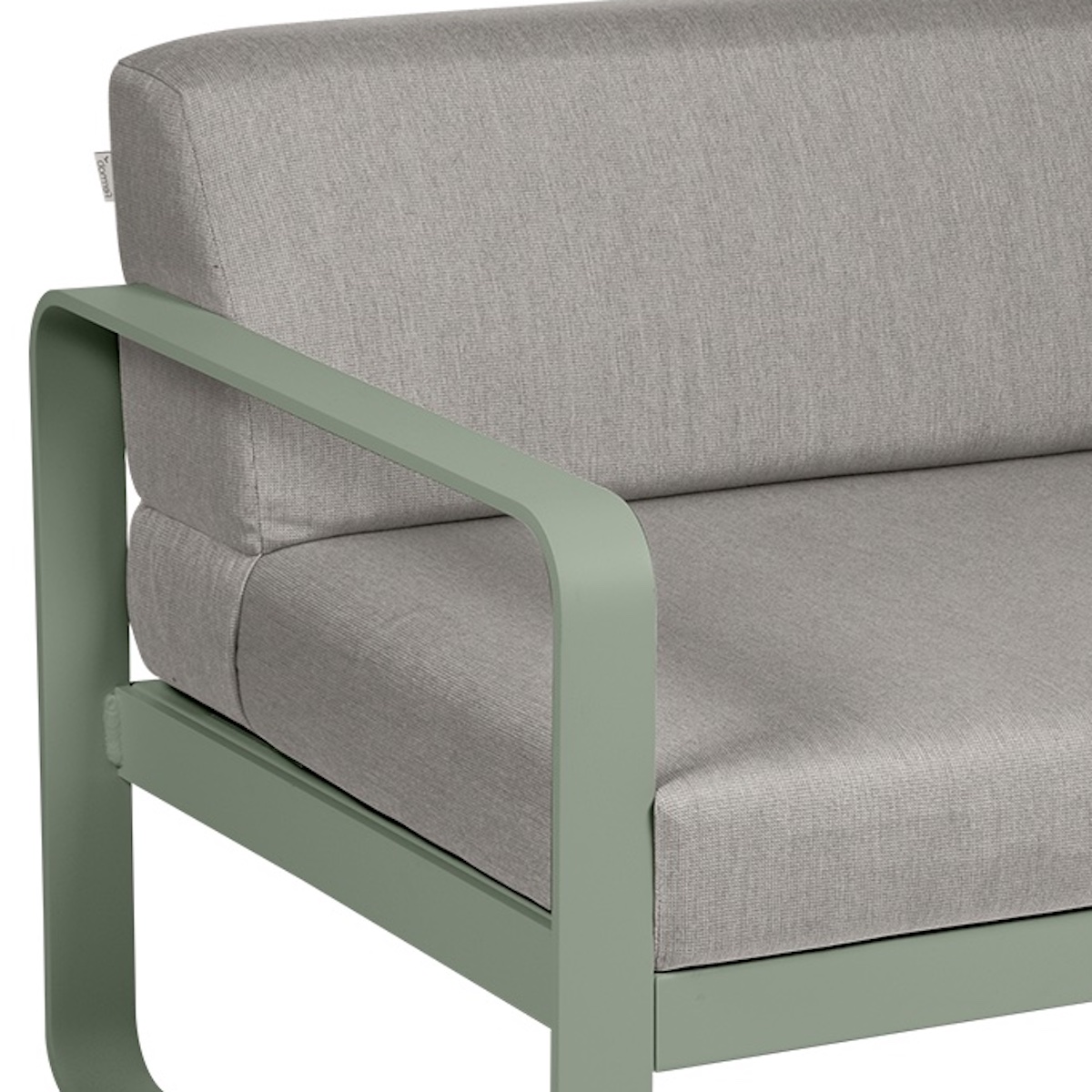 Module gauche 1 place BELLEVIE Fermob cactus-taupe grisé