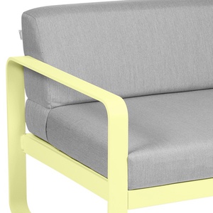 Module gauche 1 place BELLEVIE Fermob citron givré-gris flanelle