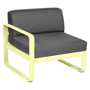 Module gauche 1 place BELLEVIE Fermob citron givré-gris graphite