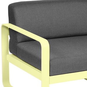 Module gauche 1 place BELLEVIE Fermob citron givré-gris graphite