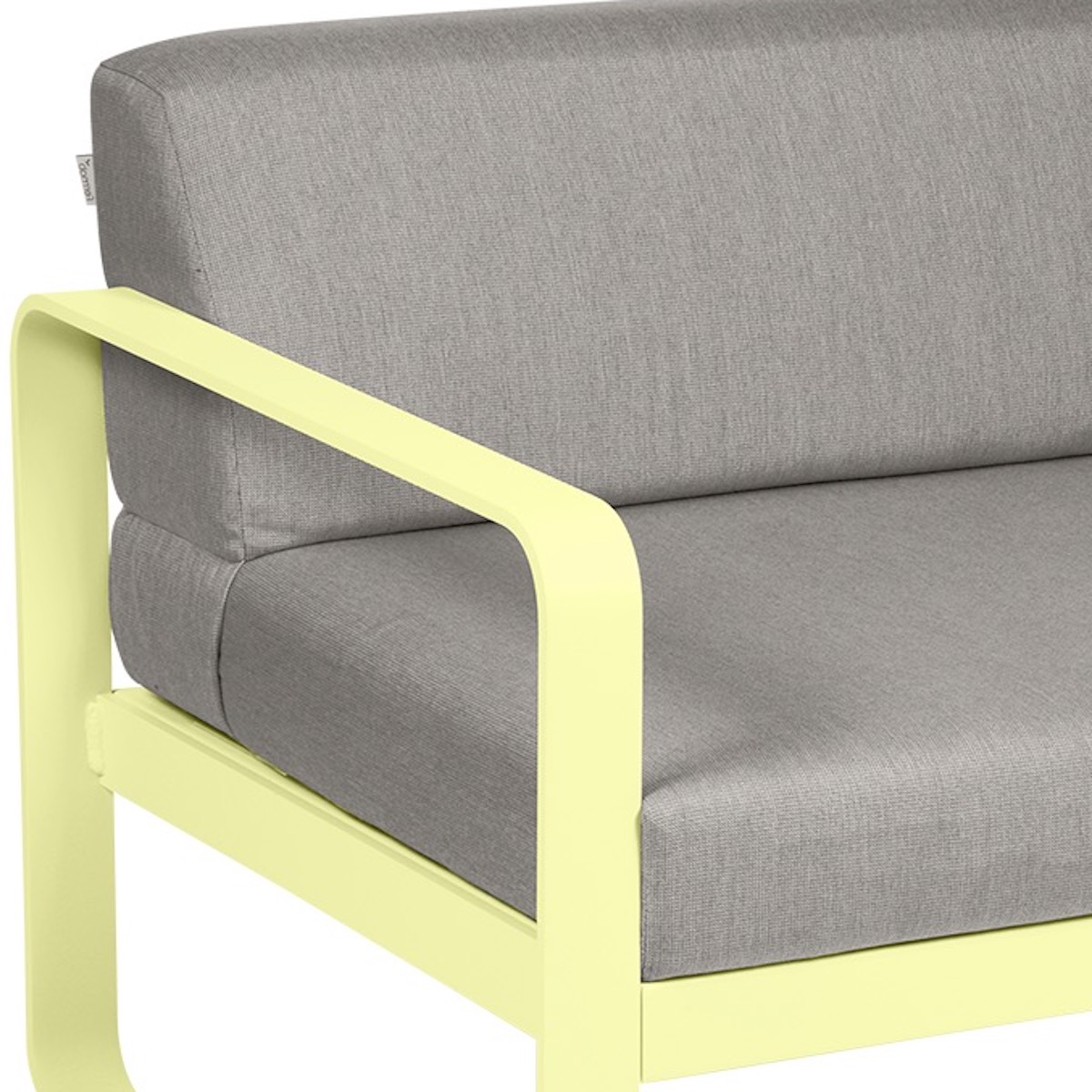 Module gauche 1 place BELLEVIE Fermob citron givré-taupe grisé