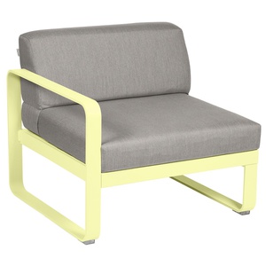 Module gauche 1 place BELLEVIE Fermob citron givré-taupe grisé