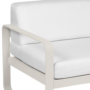 Module gauche 1 place BELLEVIE Fermob gris argile-blanc grisé