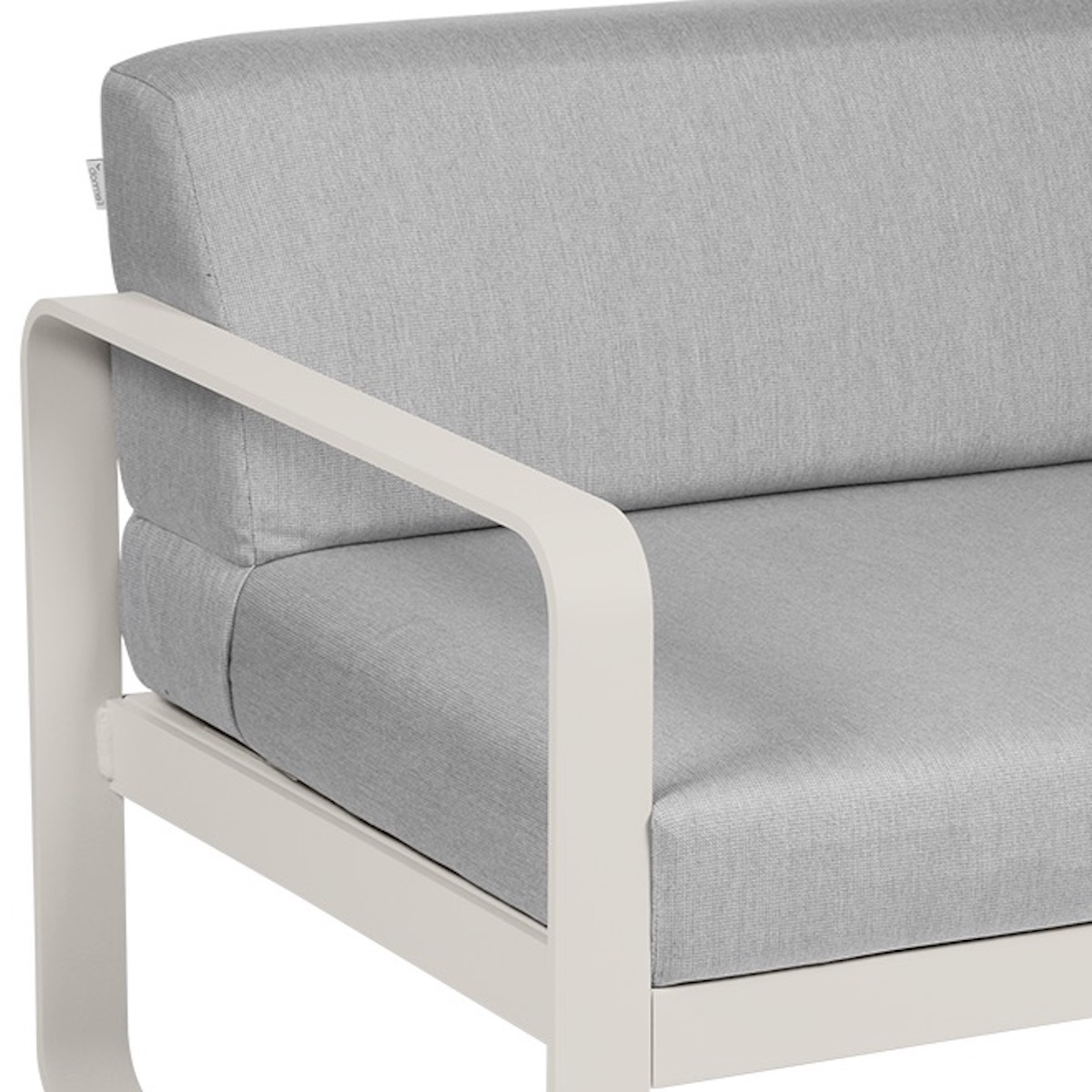 Module gauche 1 place BELLEVIE Fermob gris argile-gris flanelle