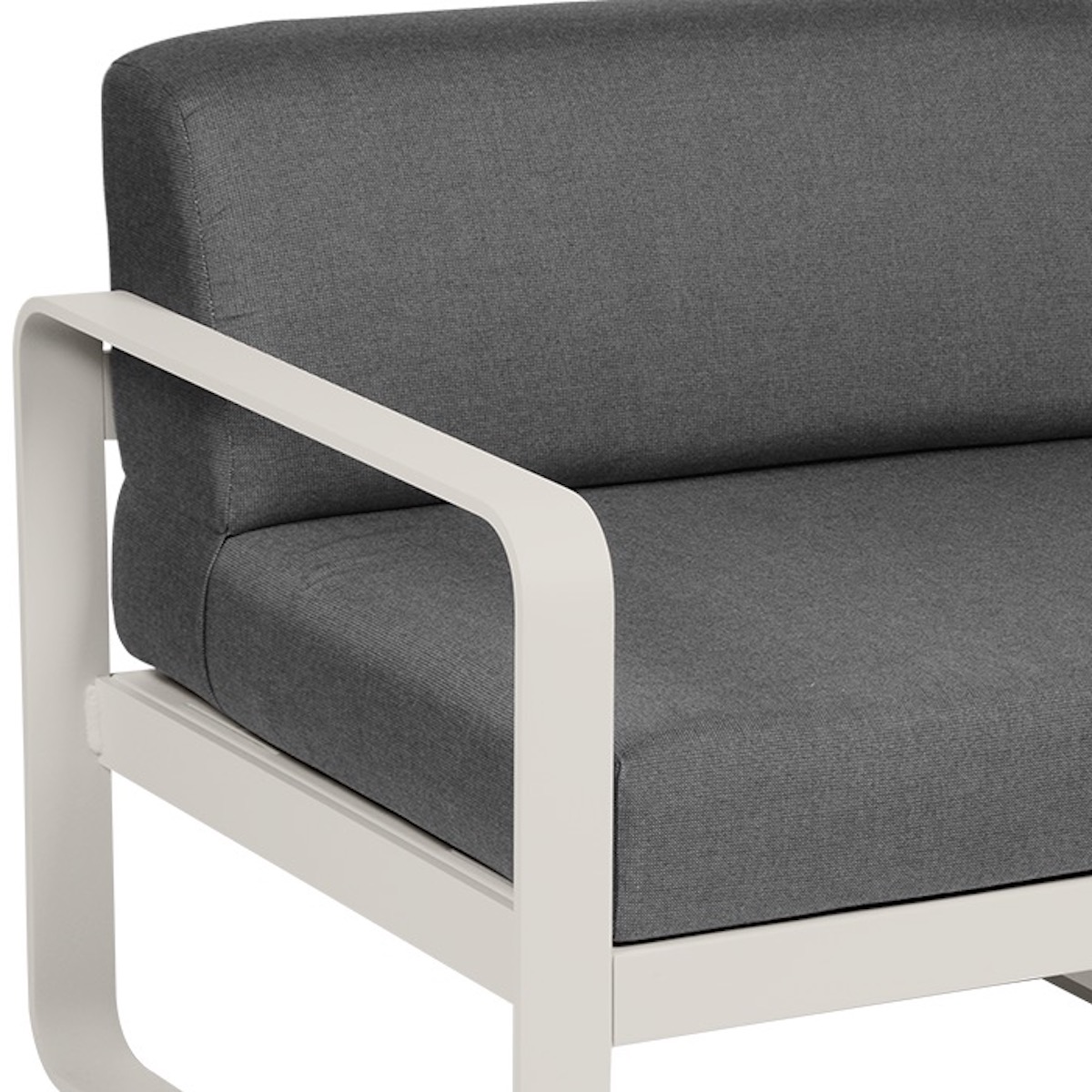 Module gauche 1 place BELLEVIE Fermob gris argile-gris graphite
