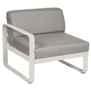 Module gauche 1 place BELLEVIE Fermob gris argile-taupe grisé