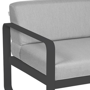 Module gauche 1 place BELLEVIE Fermob gris carbone-gris flanelle