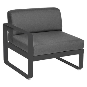 Module gauche 1 place BELLEVIE Fermob gris carbone-gris graphite
