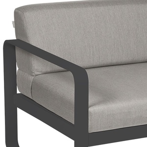 Module gauche 1 place BELLEVIE Fermob gris carbone-taupe grisé
