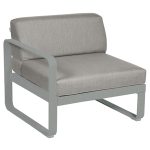Module gauche 1 place BELLEVIE Fermob gris lapilli-taupe grisé