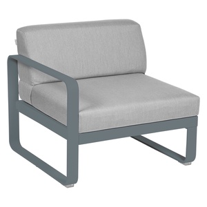 Module gauche 1 place BELLEVIE Fermob gris orage-gris flanelle