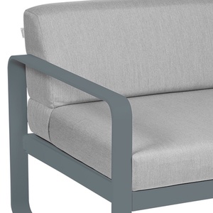 Module gauche 1 place BELLEVIE Fermob gris orage-gris flanelle