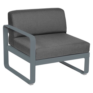 Module gauche 1 place BELLEVIE Fermob gris orage-gris graphite