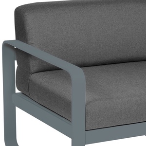 Module gauche 1 place BELLEVIE Fermob gris orage-gris graphite
