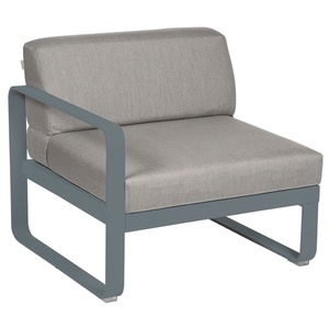 Module gauche 1 place BELLEVIE Fermob gris orage-taupe grisé